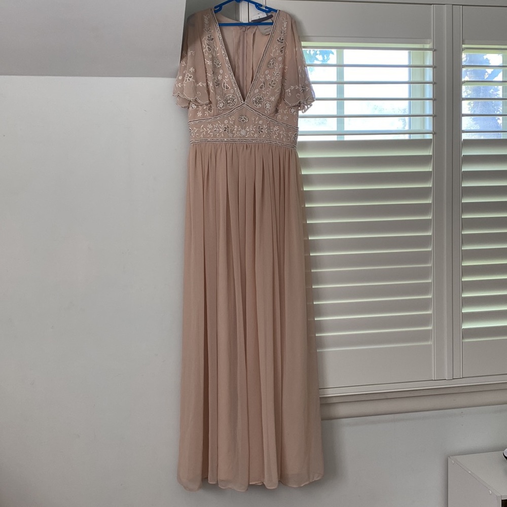 BHDLN Anthropologie Fresna Flutter Sleeve Dress - Picture 8 of 12